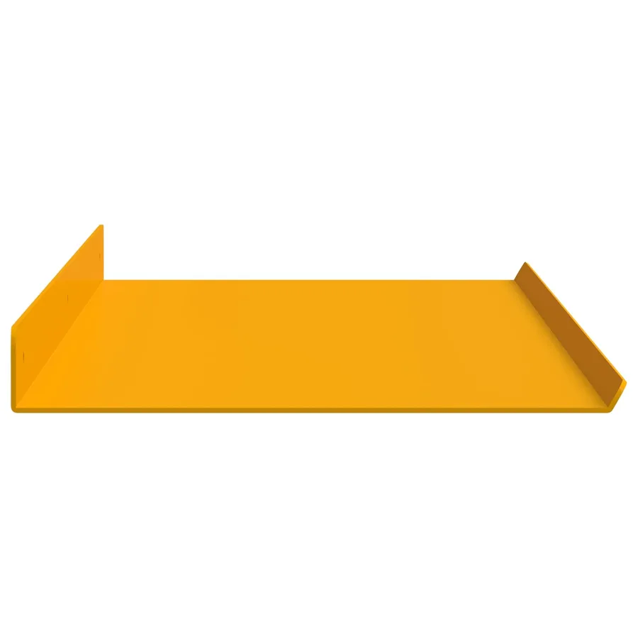 Étagère flottante 2 pcs Jaune moutarde 80 x 18 x 2,5 cm Acier - 6