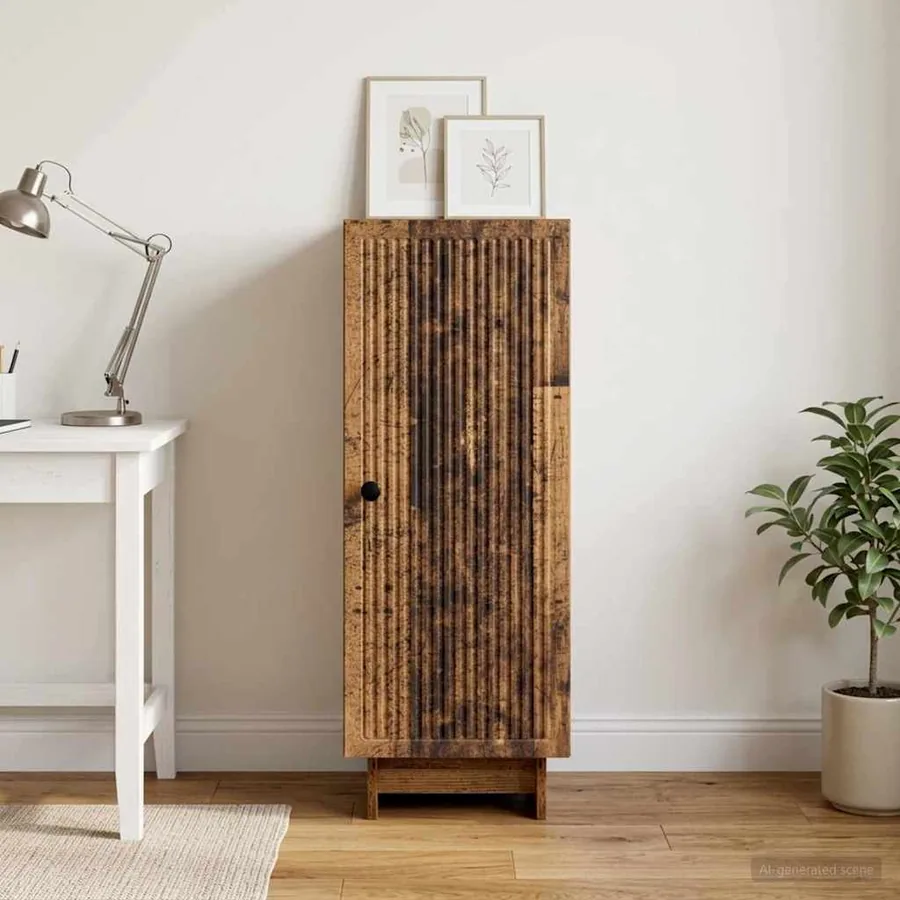 Buffet Bois ancien 33 x 34,5 x 90 cm Bois d'ingénierie