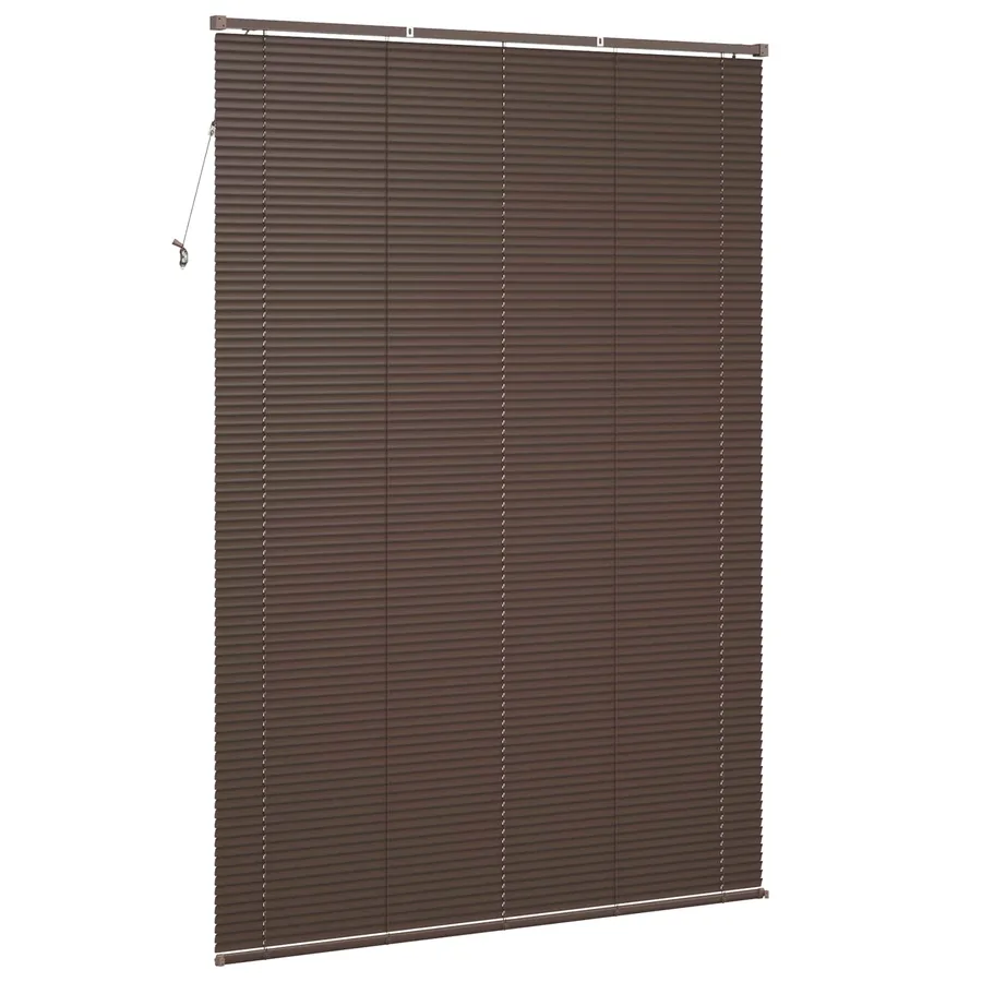 Store Vénitien Marron foncé avec motif 213 x 150 cm 25 mm PVC - 6