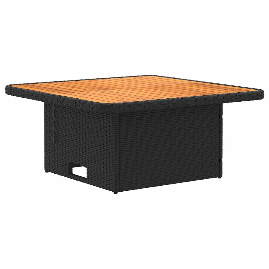 Ensembles de meubles avec oreiller 7 pcs Noir Rotin PE - 6