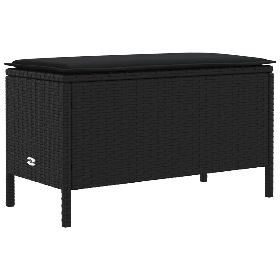 Ensembles de meubles avec oreiller 7 pcs Noir Rotin PE - 7