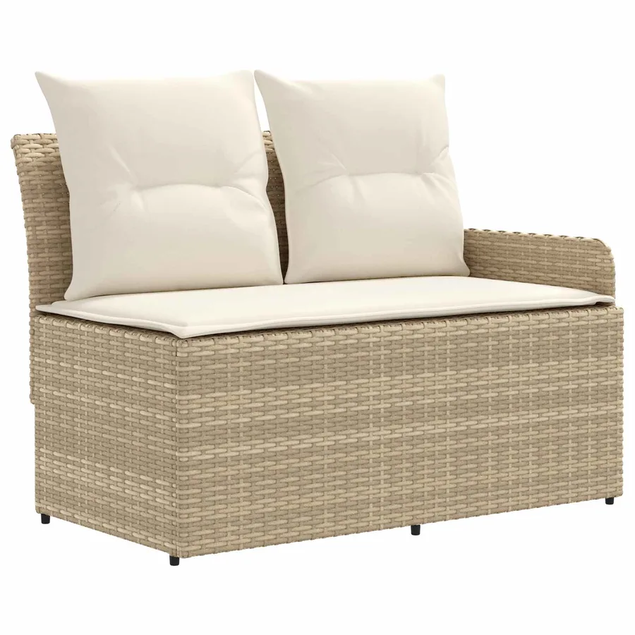 Ensembles de meubles 7 pcs Beige et crème Rotin PE - 5