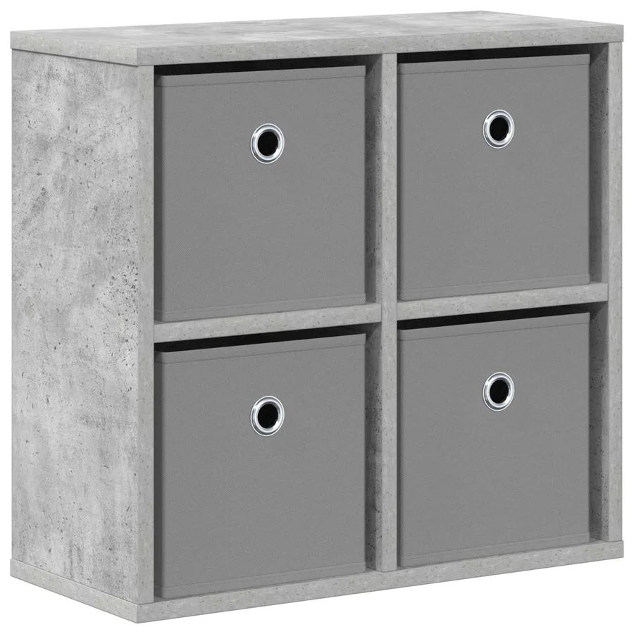 Buffet avec tiroir Gris béton 49,5 x 22 x 47 cm - 2