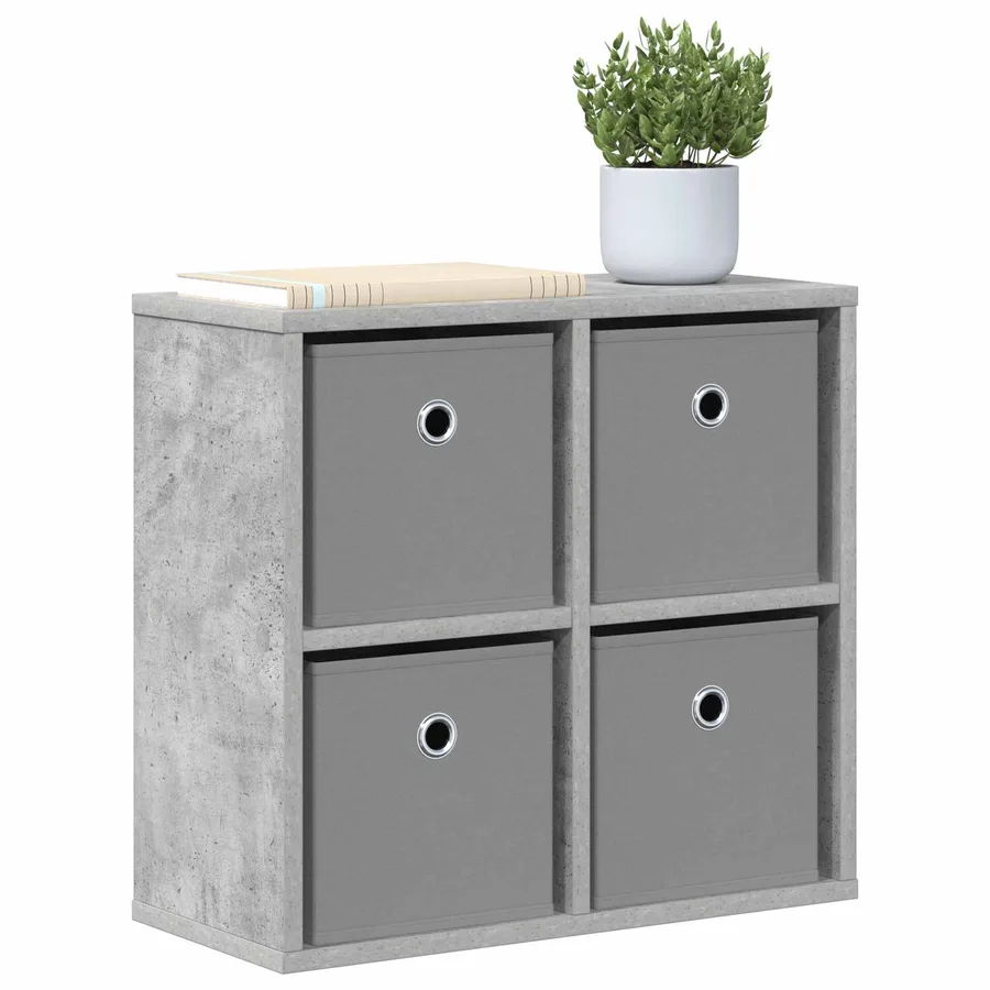 Buffet avec tiroir Gris béton 49,5 x 22 x 47 cm - 3