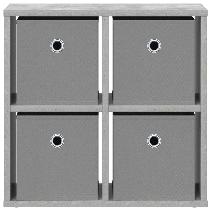 Buffet avec tiroir Gris béton 49,5 x 22 x 47 cm - 6