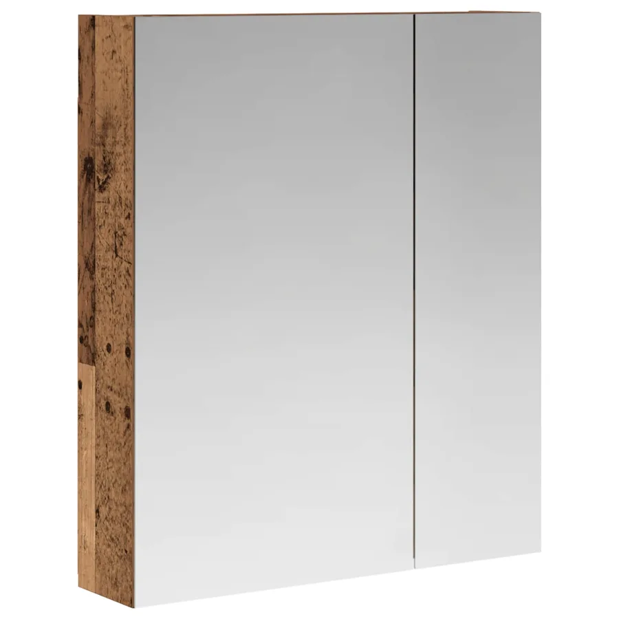 Armoire Miroir de Salle de Bain Bois ancien 60 x 14,5 x 70 cm - 2