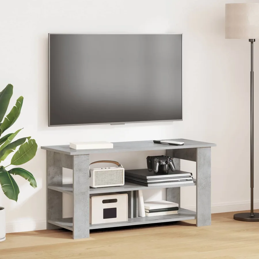 Support de télévision Gris béton 100 x 40 x 50 cm