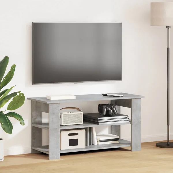 Support de télévision Gris béton 100 x 40 x 50 cm