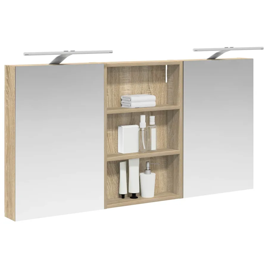Ensemble de Meubles de Salle de Bain 3 pcs 120 x 10,5 x 60,5 cm - 3