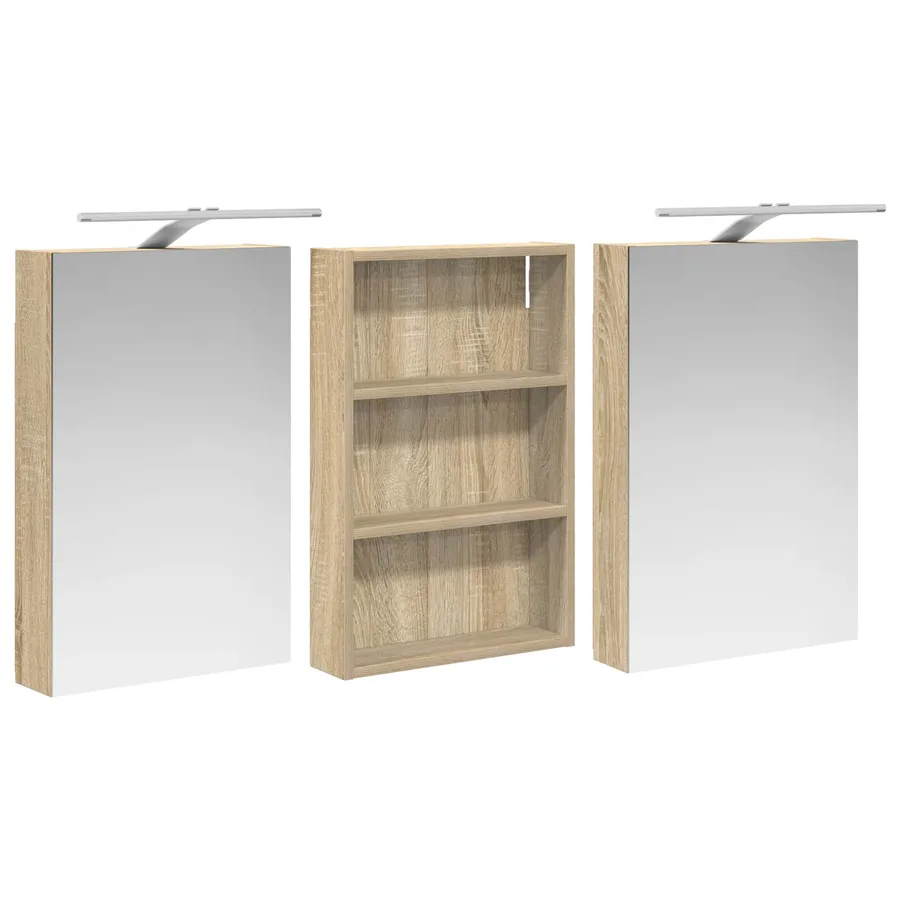 Ensemble de Meubles de Salle de Bain 3 pcs 120 x 10,5 x 60,5 cm - 5