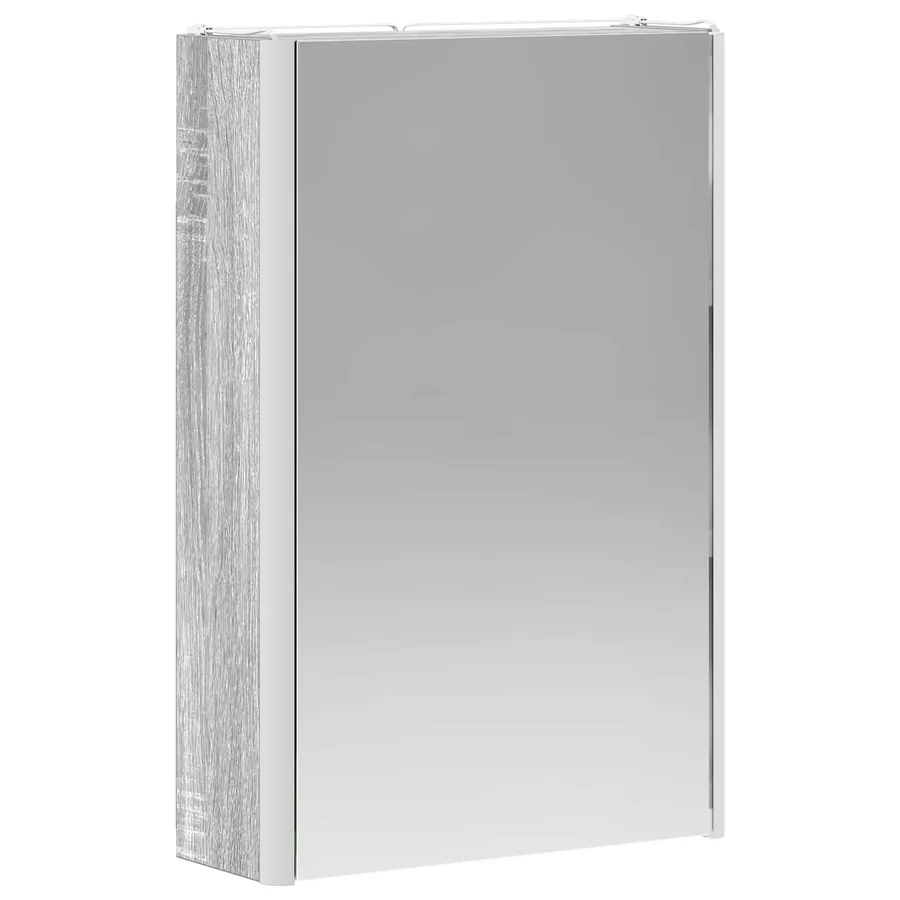Armoire Miroir de Salle de Bain Gris Sonoma 33 x 11,5 x 50 cm - 5