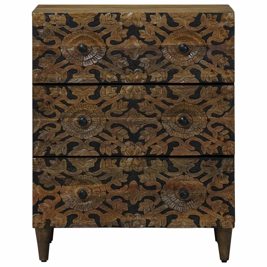 Buffet de Rangement Marron 60 x 33,5 x 75 cm - 3