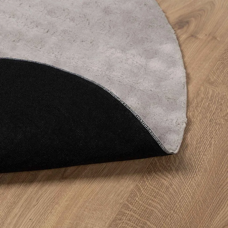 Tapis de surface Rond SIROLO Sable Ø 120 CM Polyester - 4