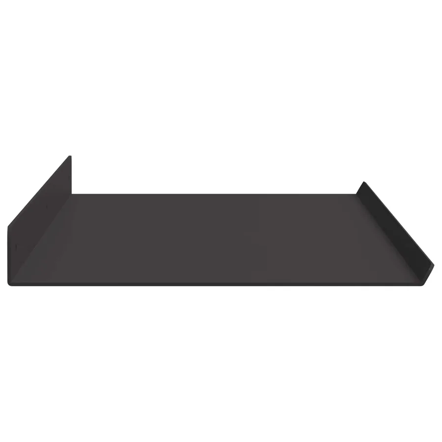 Étagère flottante 4 pcs Noir 80 x 18 x 2,5 cm Acier - 6