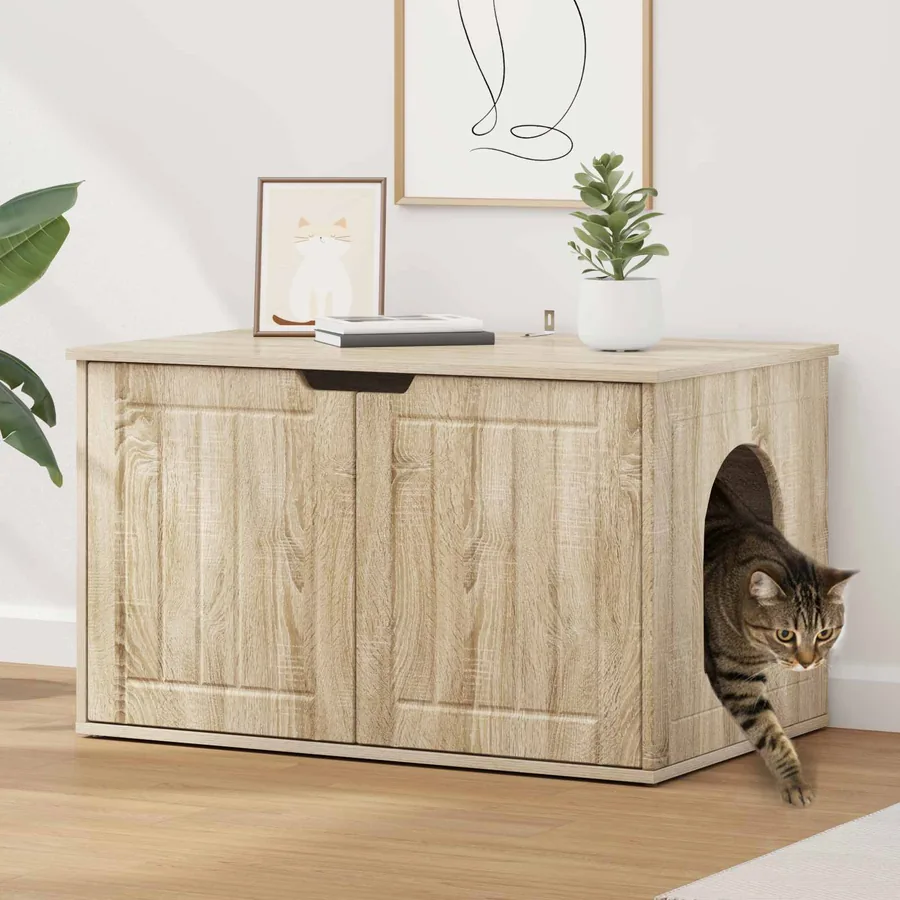 Maison pour chat Sonoma 85 x 55 x 50,5 cm Bois d'ingénierie