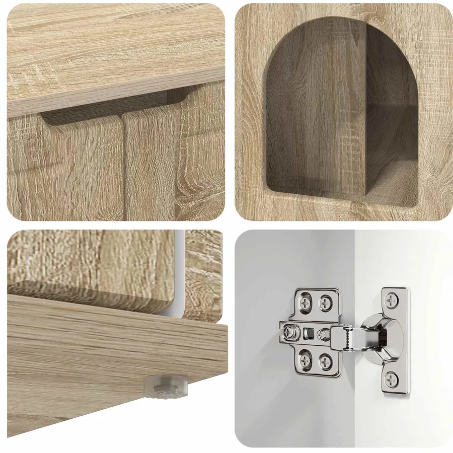 Maison pour chat Sonoma 85 x 55 x 50,5 cm Bois d'ingénierie - 8