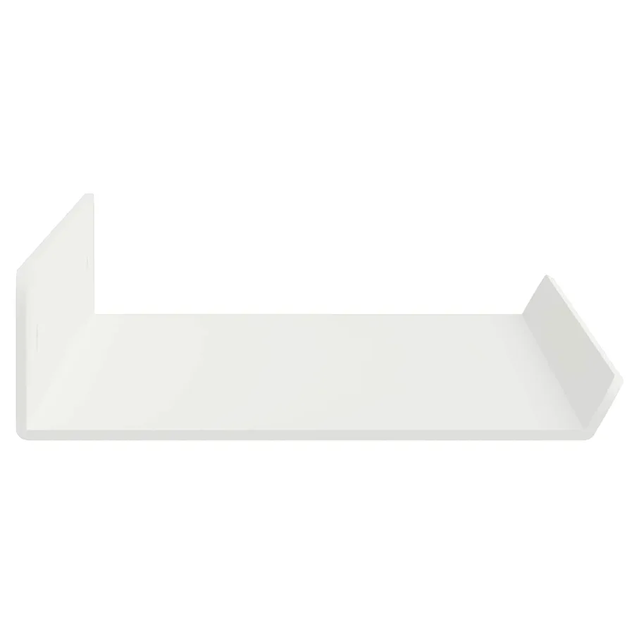 Étagère flottante 2 pcs Blanc 40 x 8,5 x 2,5 cm Acier - 6