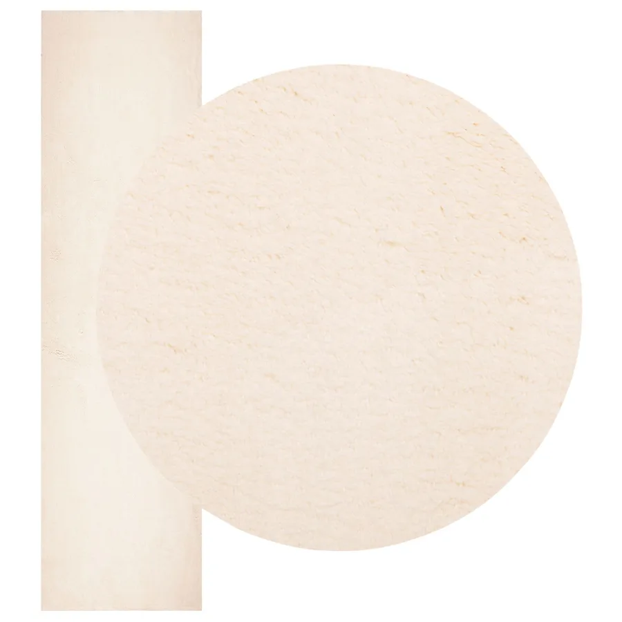 Tapis doux à poils moyens et lavable HUARTE Beige 80 x 400 cm - 3