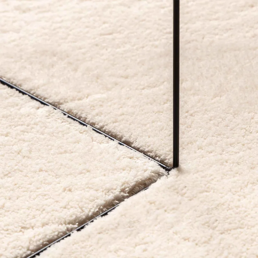 Tapis doux à poils moyens et lavable HUARTE Beige 80 x 400 cm - 5