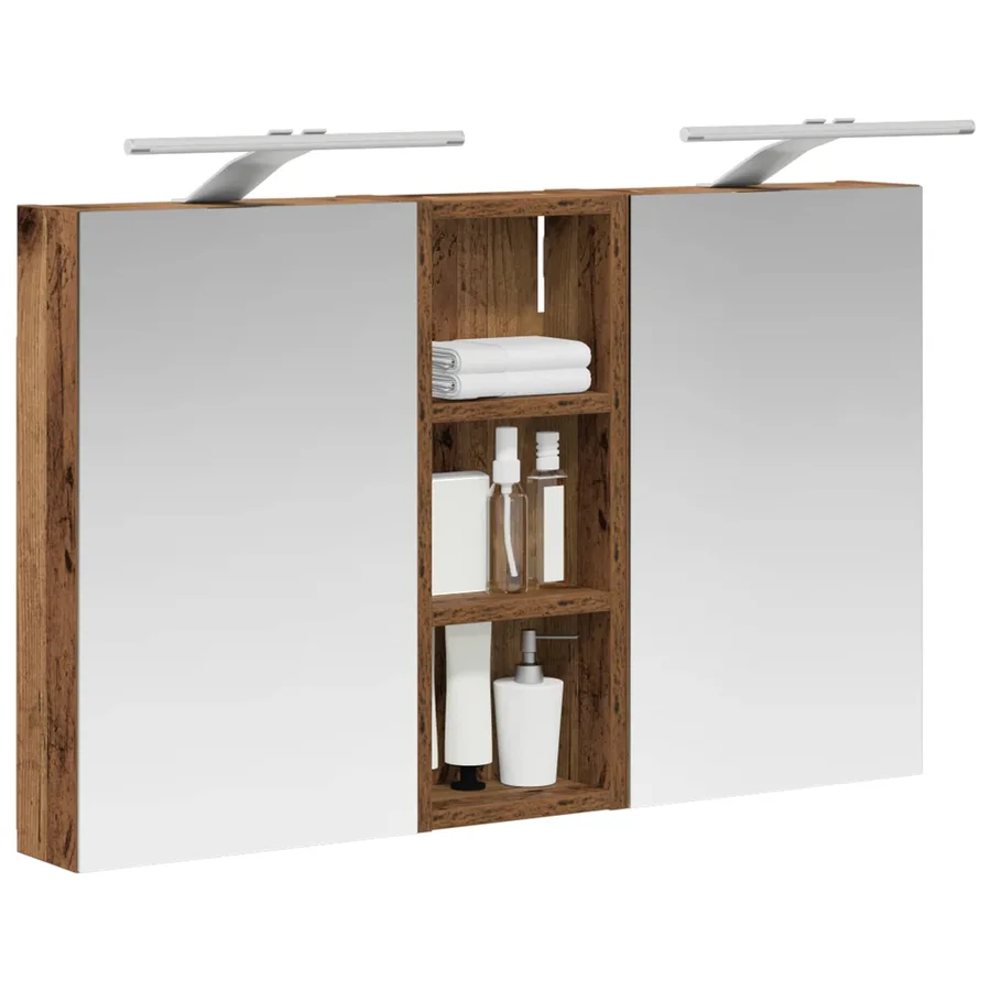 Ensemble de Meubles de Salle de Bain 3 pcs 80 x 10,5 x 50 cm - 3