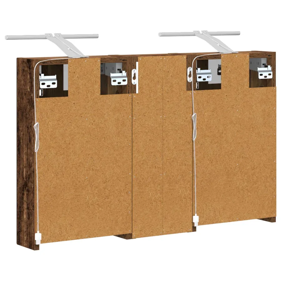 Ensemble de Meubles de Salle de Bain 3 pcs 80 x 10,5 x 50 cm - 9