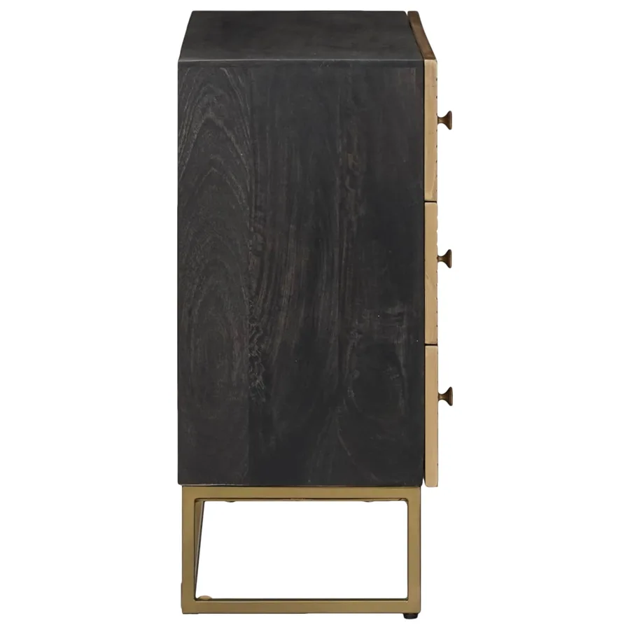 Armoire à tiroirs avec tiroir Laiton 75 x 30 x 65 cm - 4