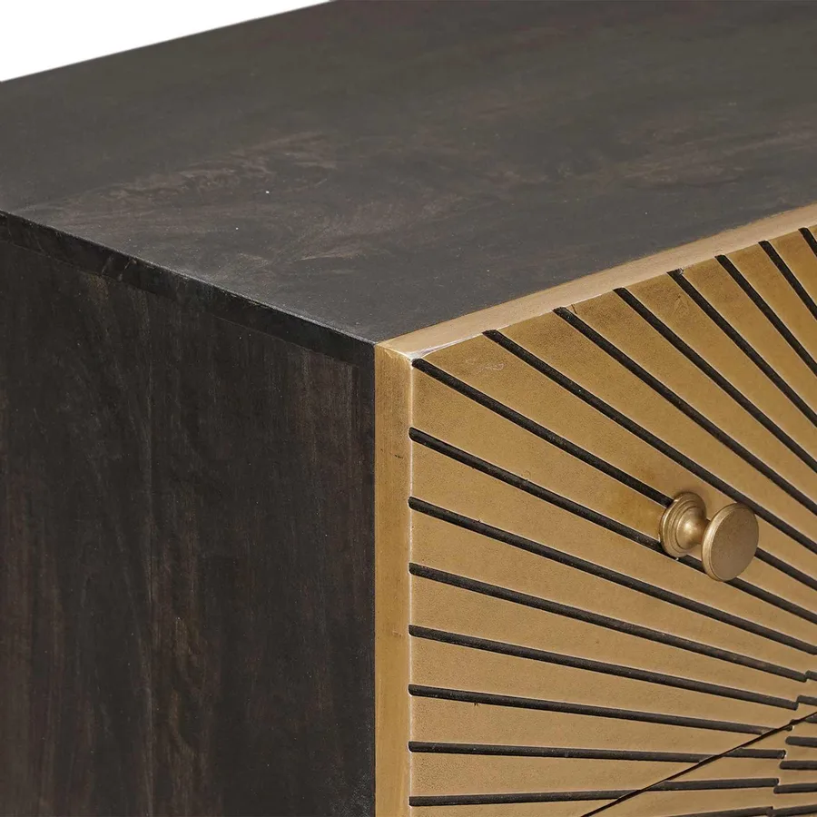 Armoire à tiroirs avec tiroir Laiton 75 x 30 x 65 cm - 6