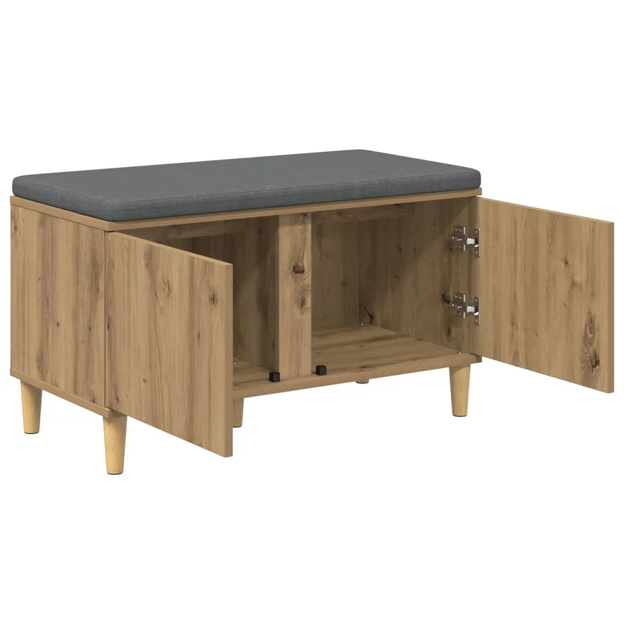 Banc d'entrée Chêne Artisanal 80 x 38 x 46 cm - 5