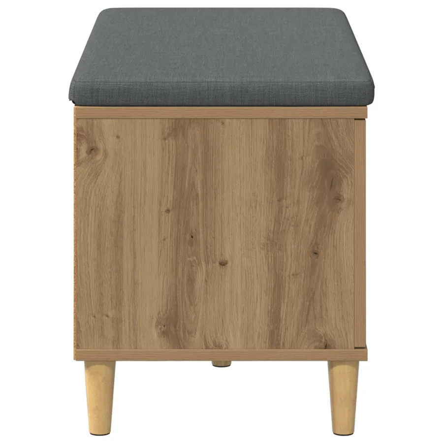 Banc d'entrée Chêne Artisanal 80 x 38 x 46 cm - 7
