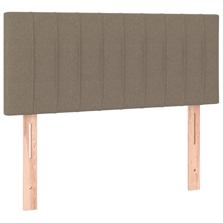 Sommier à lattes de lit avec matelas Taupe 80x200 cm Tissu - 6