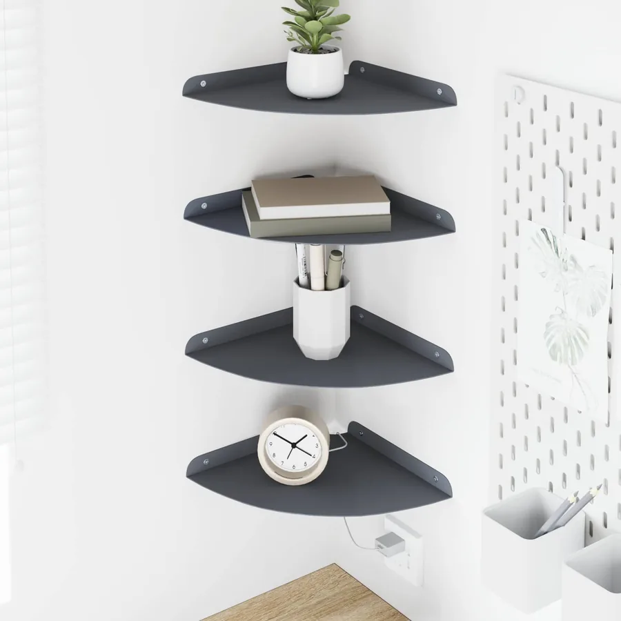 Étagère flottante 4 pcs Anthracite 24 x 24 x 2,3 cm