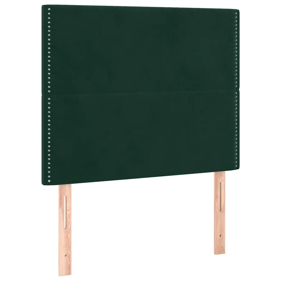 Sommier à lattes de lit avec matelas Vert foncé 100x200 cm - 6