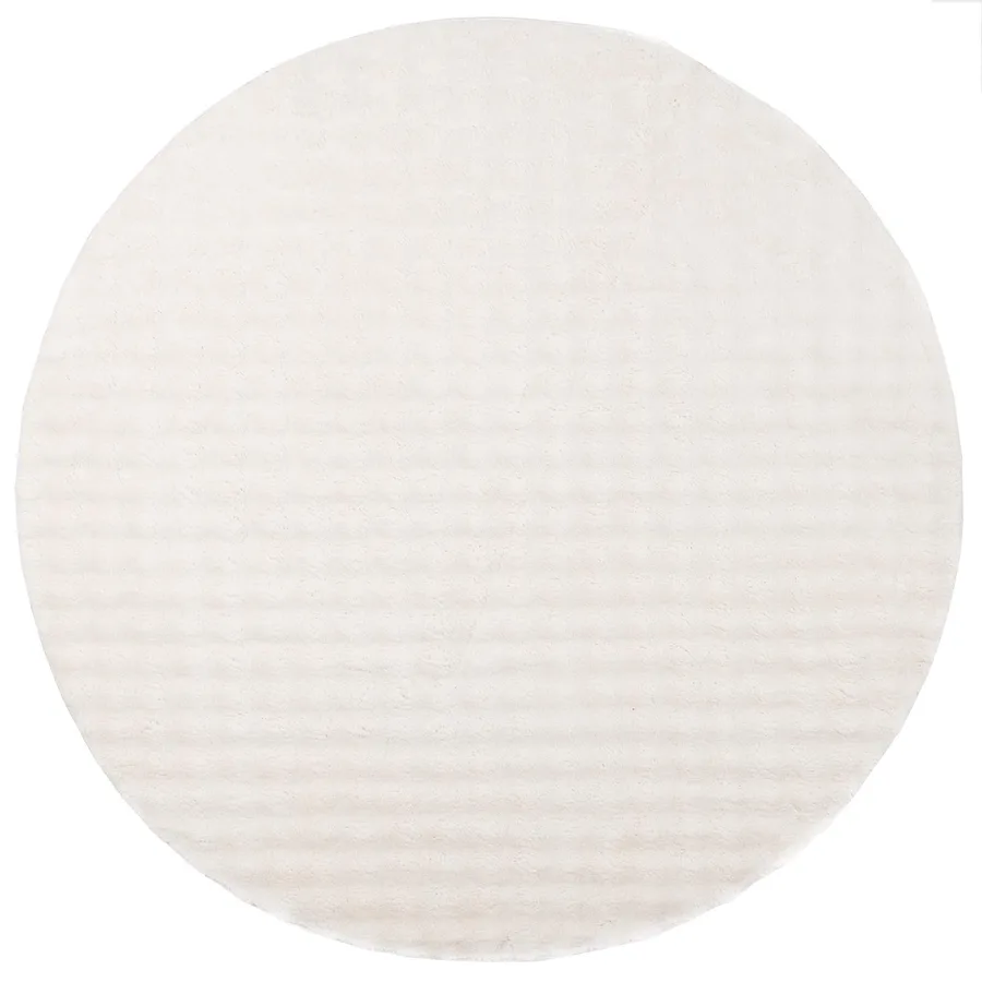 Tapis de surface Rond SIROLO Crème Ø 120 CM Polyester - 2