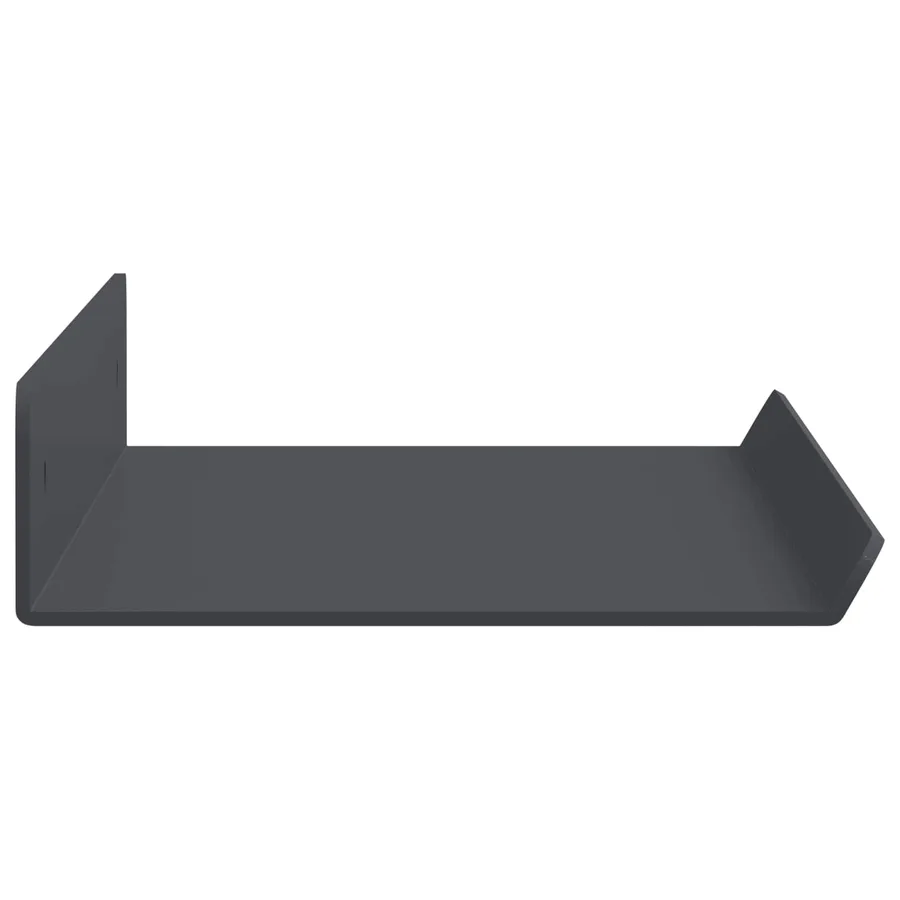 Étagère flottante 4 pcs Anthracite 40 x 8,5 x 2,5 cm Acier - 6