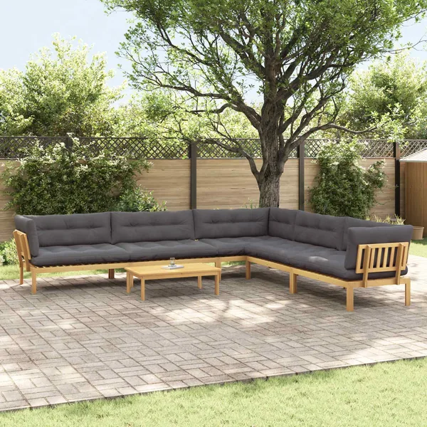 6 Pièce Unité du canapé en palette de jardin