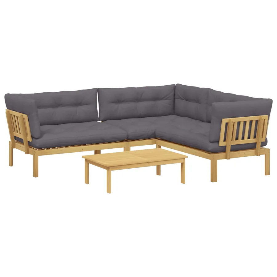 4 Pièce Unité du canapé en palette de jardin - 2