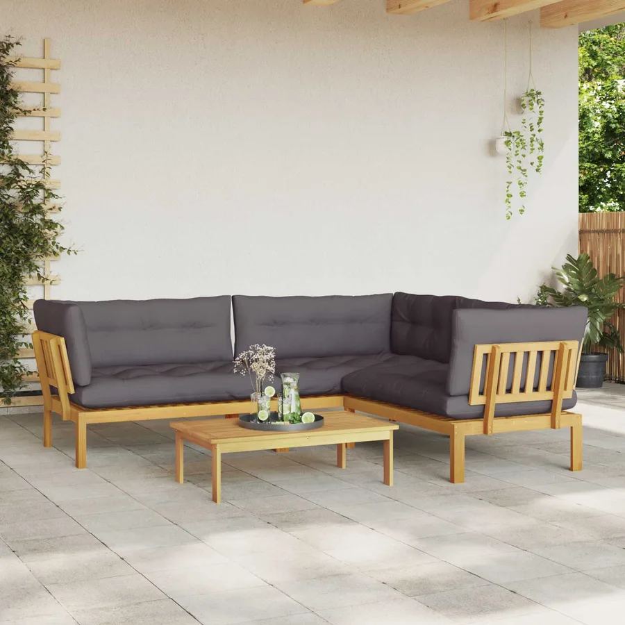 4 Pièce Unité du canapé en palette de jardin - 4