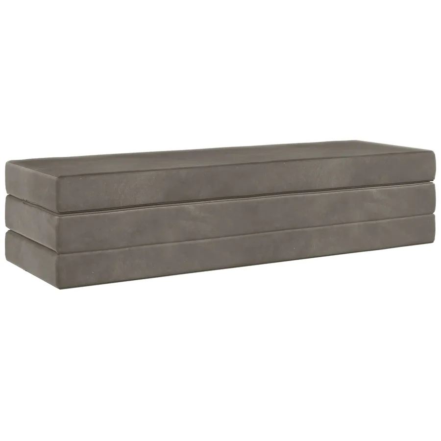 Canapé-lit pliable 200 x 67 x 45 cm Gris clair - 3