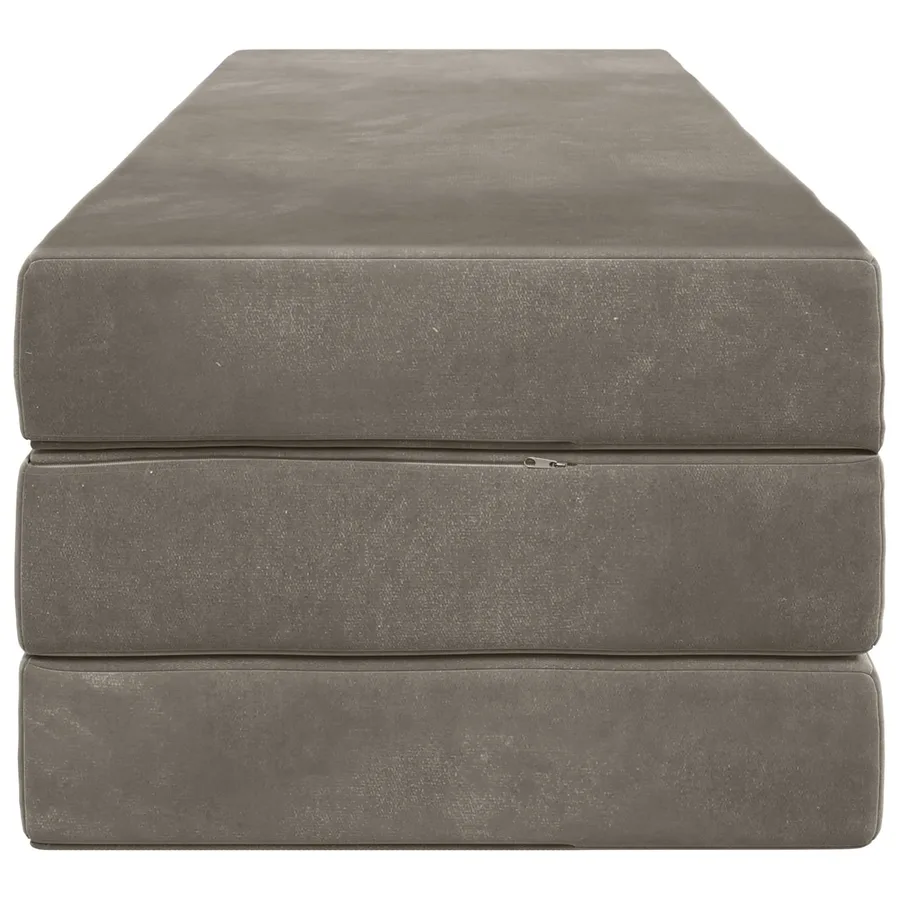 Canapé-lit pliable 200 x 67 x 45 cm Gris clair - 4