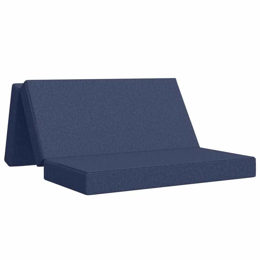 Canapé-lit pliable 160 x 67 x 45 cm Bleu - 2