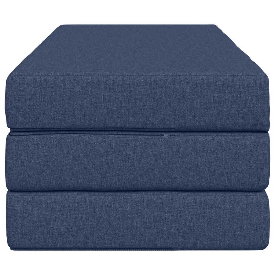 Canapé-lit pliable 160 x 67 x 45 cm Bleu - 4