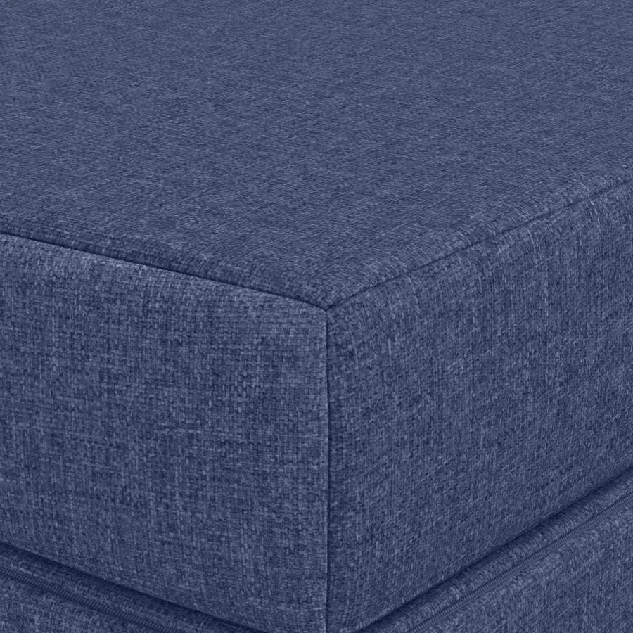 Canapé-lit pliable 200 x 67 x 45 cm Bleu - 6