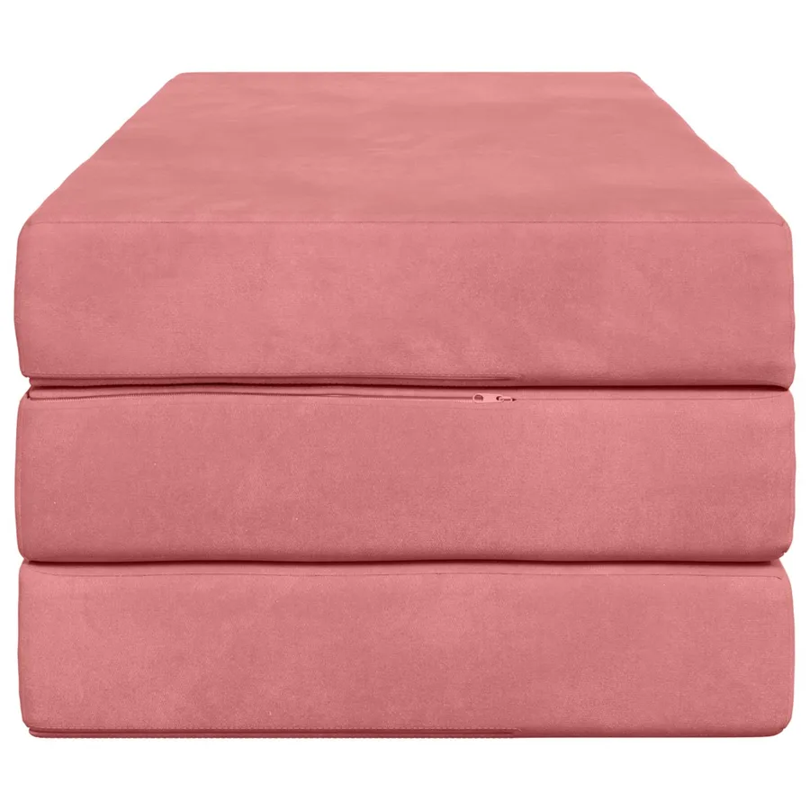 Canapé-lit pliable 160 x 67 x 45 cm Rose - 4