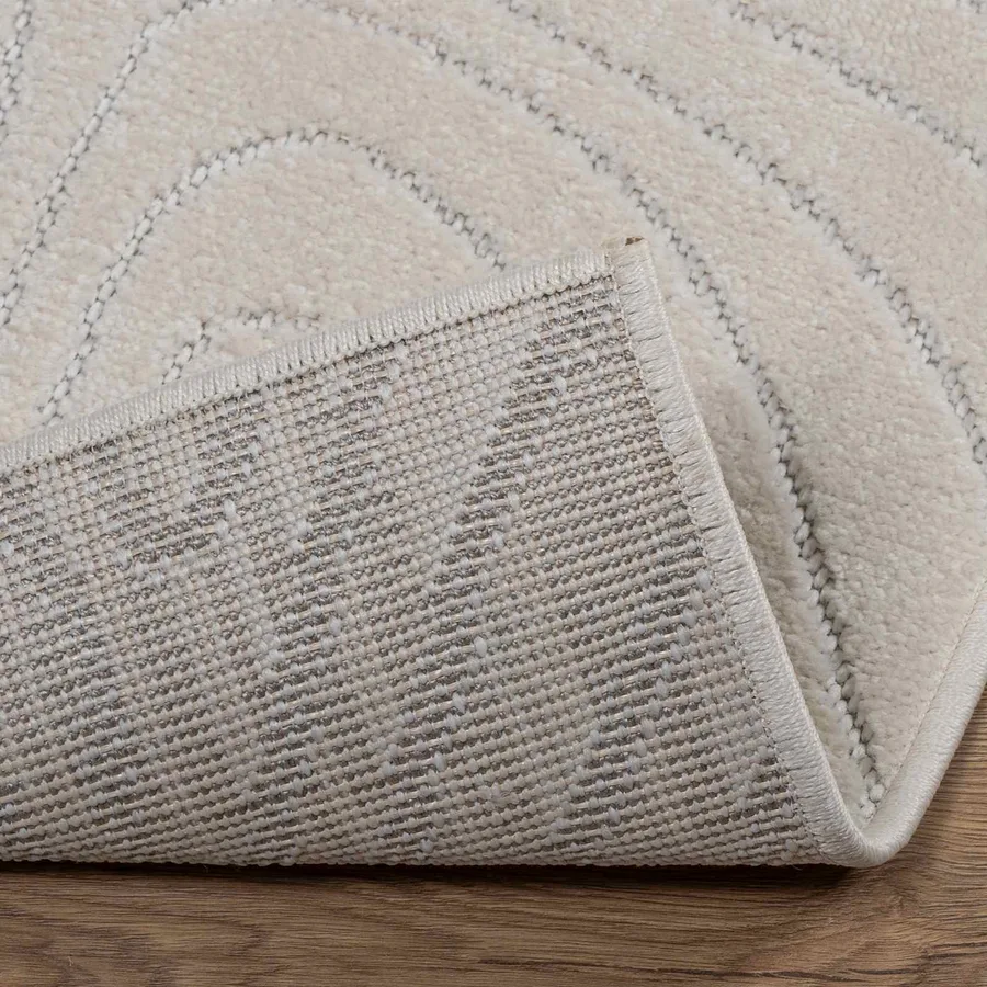 Tapis de surface PALMERAS Crème 200 x 140 cm Polyester - 4