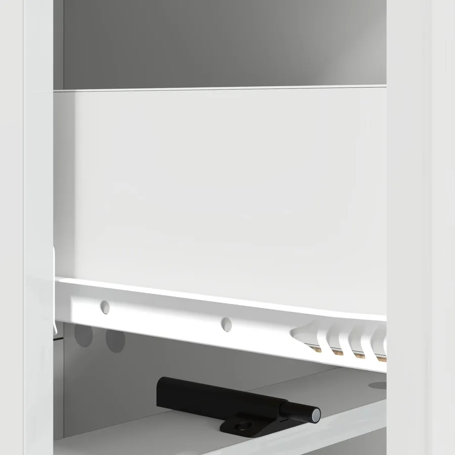 Armoire à tiroirs Blanc brillant 33 x 34,5 x 92 cm - 10