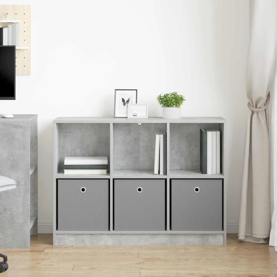 Buffet avec tiroir Gris béton 102 x 32 x 73,5 cm - 4
