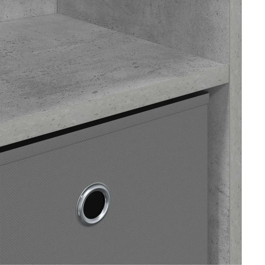 Buffet avec tiroir Gris béton 102 x 32 x 73,5 cm - 8