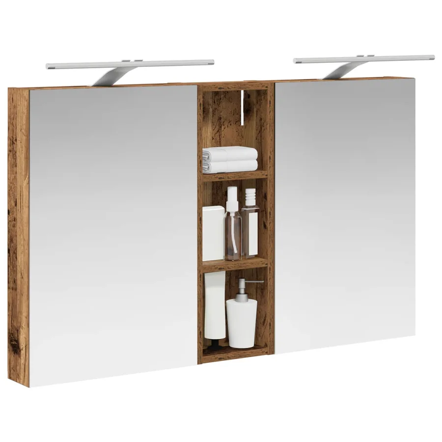 Ensemble de Meubles de Salle de Bain 3 pcs 100 x 10,5 x 60,5 cm - 3