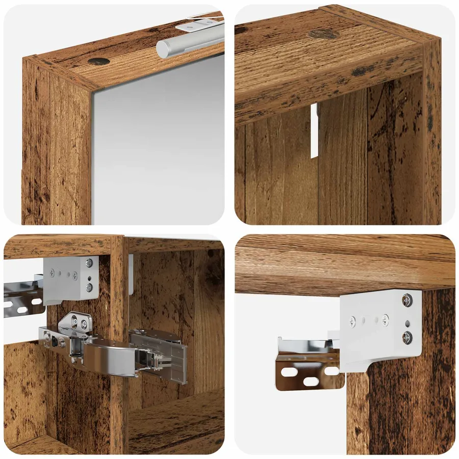 Ensemble de Meubles de Salle de Bain 3 pcs 100 x 10,5 x 60,5 cm - 8