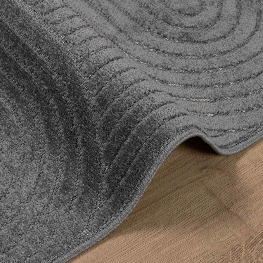 Tapis de surface PALMERAS Anthracite 200 x 140 cm Polyester - 6
